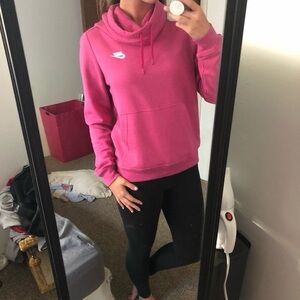 Nike Pink Funnel Neck Hoodie | Size Small | Read Description